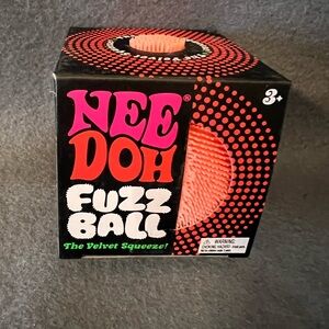 Needoh fuzz ball orange new